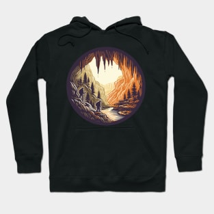 Retro Caving explore adventure Hoodie